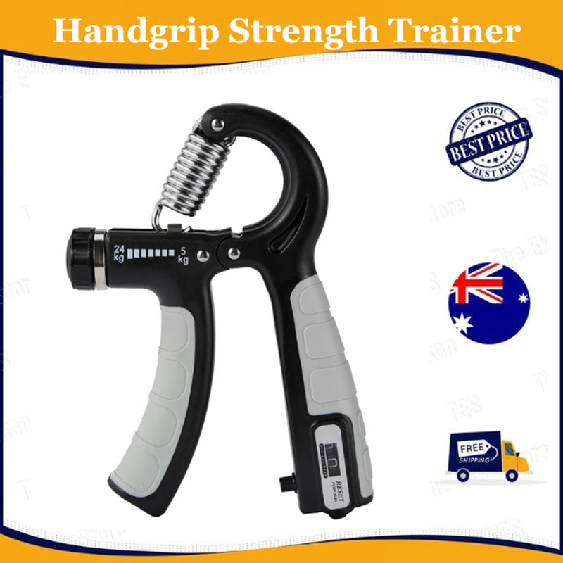 5-24Kg Adjustable Power Hand Grip Forearm Exerciser Gripper Strengthener Trainer